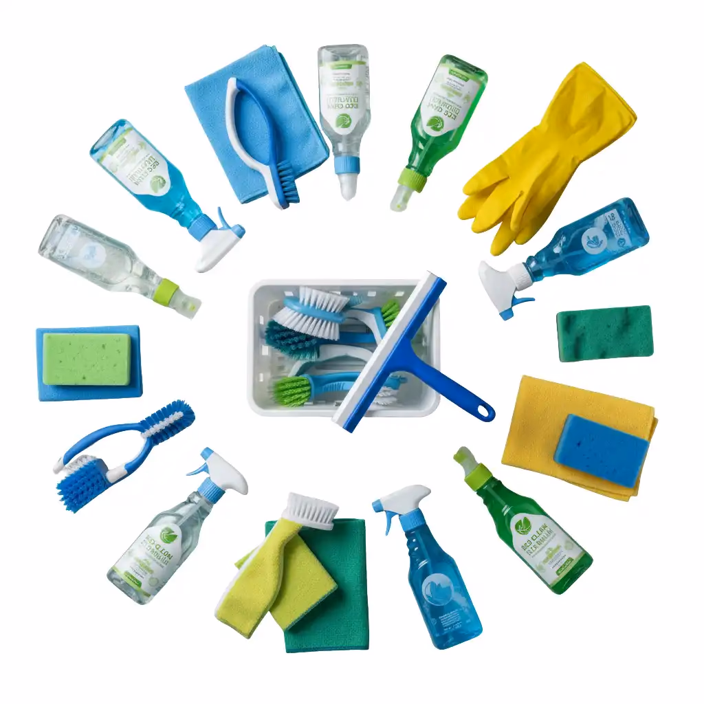 Professional cleaning supplies and equipment